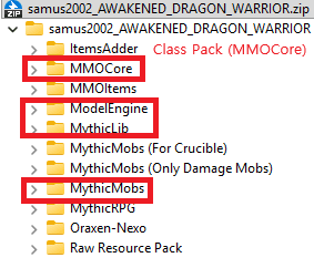 Drag & drop for Class Pack (MMOCore)