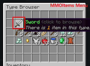 /mi browse to open MMOItems menu