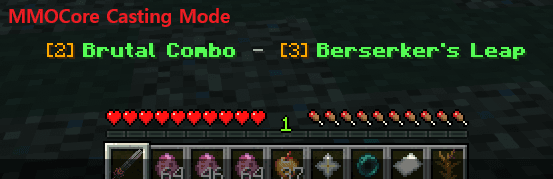 F to enter casting mode